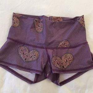 Teeki geometric heart shorts